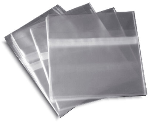 100-pak =resealable= Plastic Wrap Cd Sleeves For 10.4mm Jewel Cases!