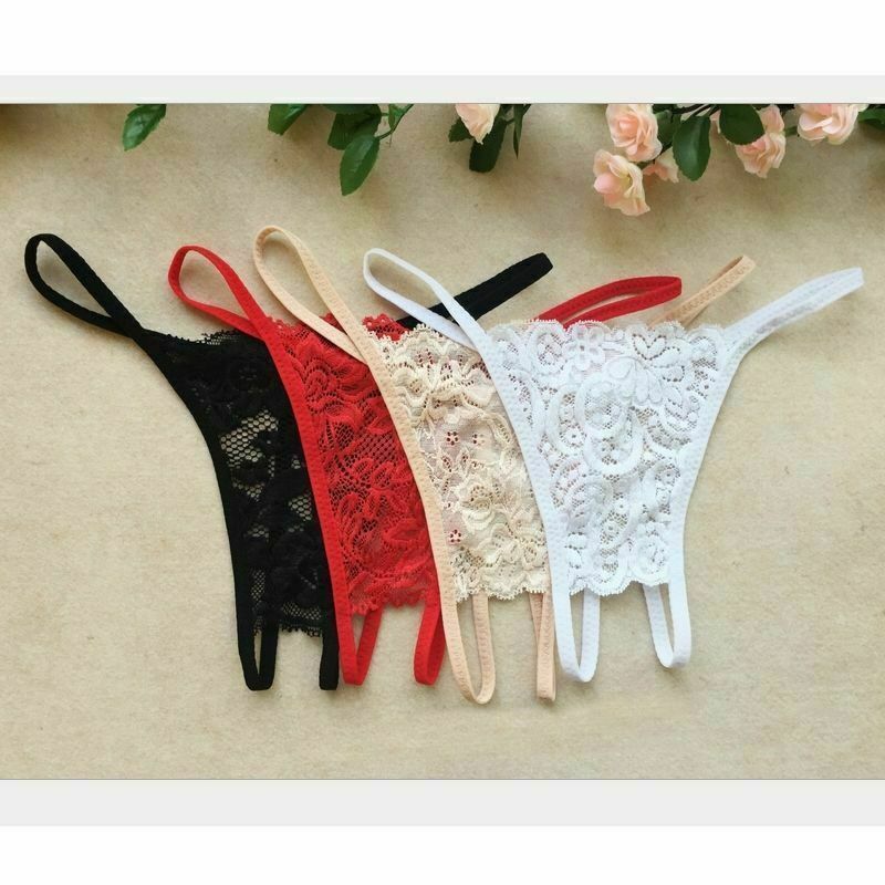 ☆usa☆ Sexy Women Lace Thong G-string Panties Lingerie Underwear Crotchles T-back