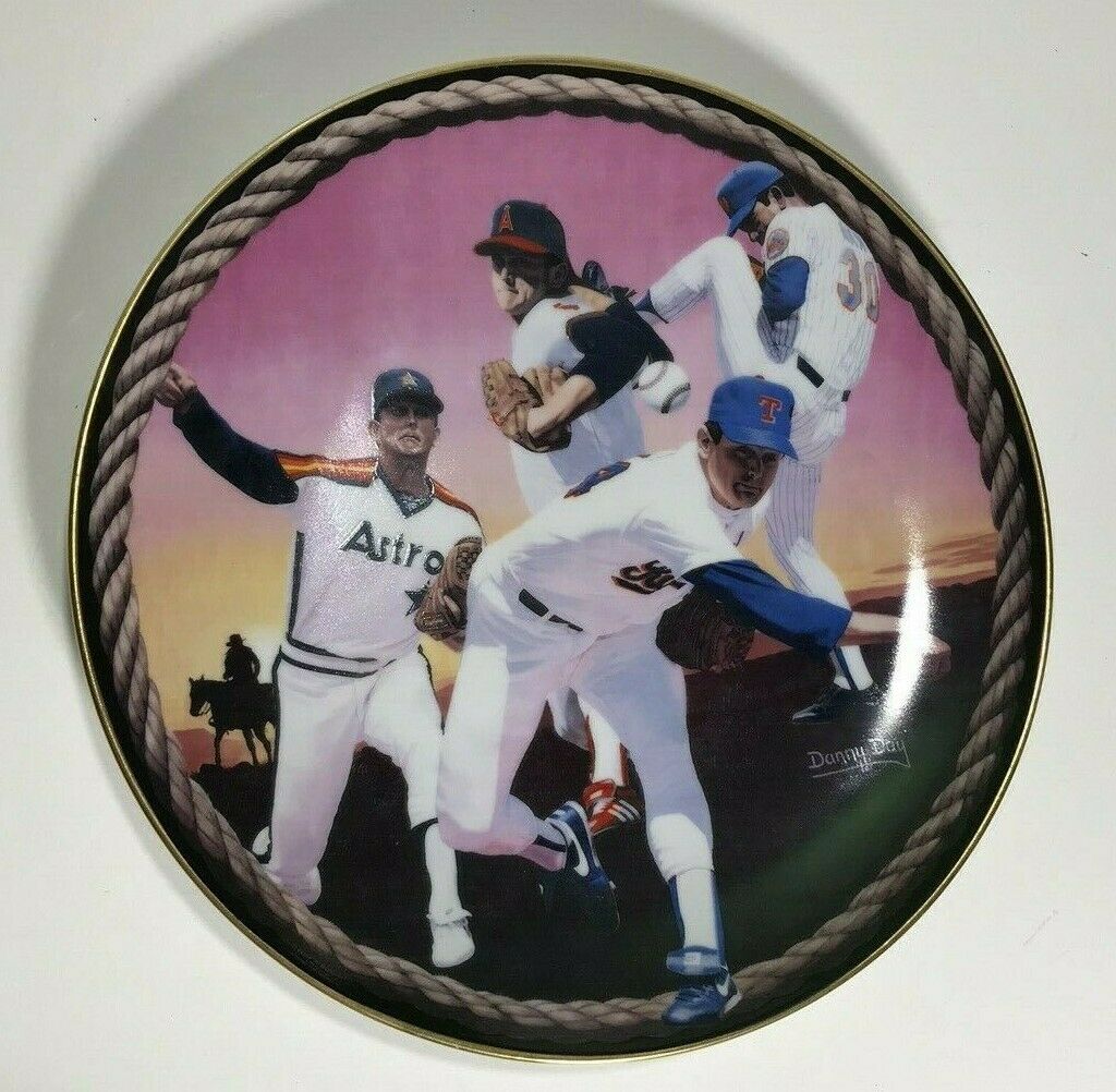 Nolan Ryan Plate - Ryan's Last Round-up - Danny Day - Numbered To 7500 - 1994