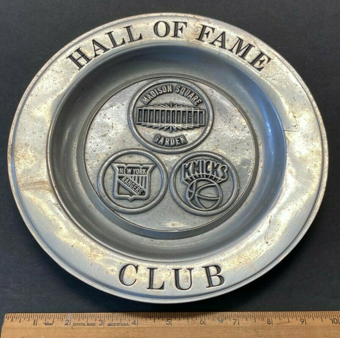 Hall Of Fame Club Madison Square Garden Ny Knicks/rangers 10.5" Plate Ms 9821