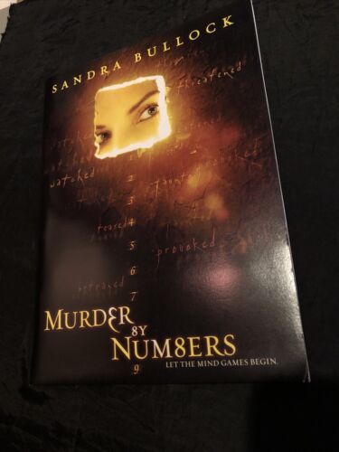 Murder By Numbers - Movie Press Kit W Photo Disc And Press Book - Sandra Bullock