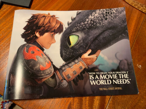 How To Train Your Dragon 2 Dreamworks Animation Awards Book Promo Very Rare